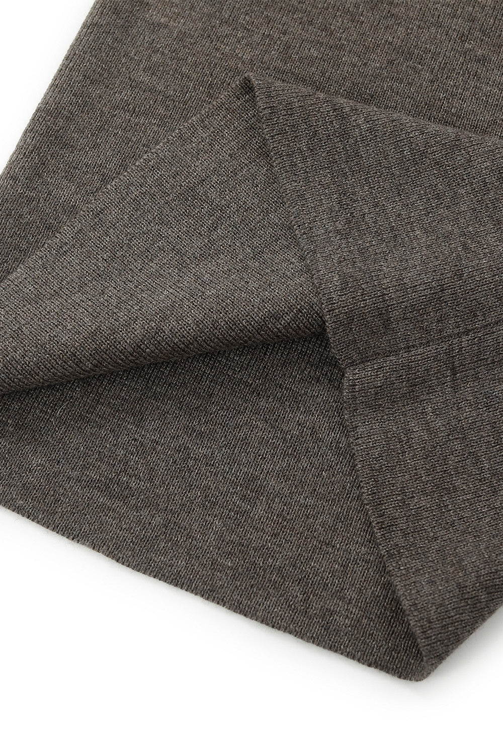 MARYLING Deep Mocha Sculpted High-Waisted Ribbed Knit Trousers