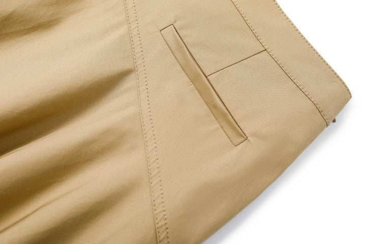 MARYLING Vintage-Inspired Khaki Classic Skirt