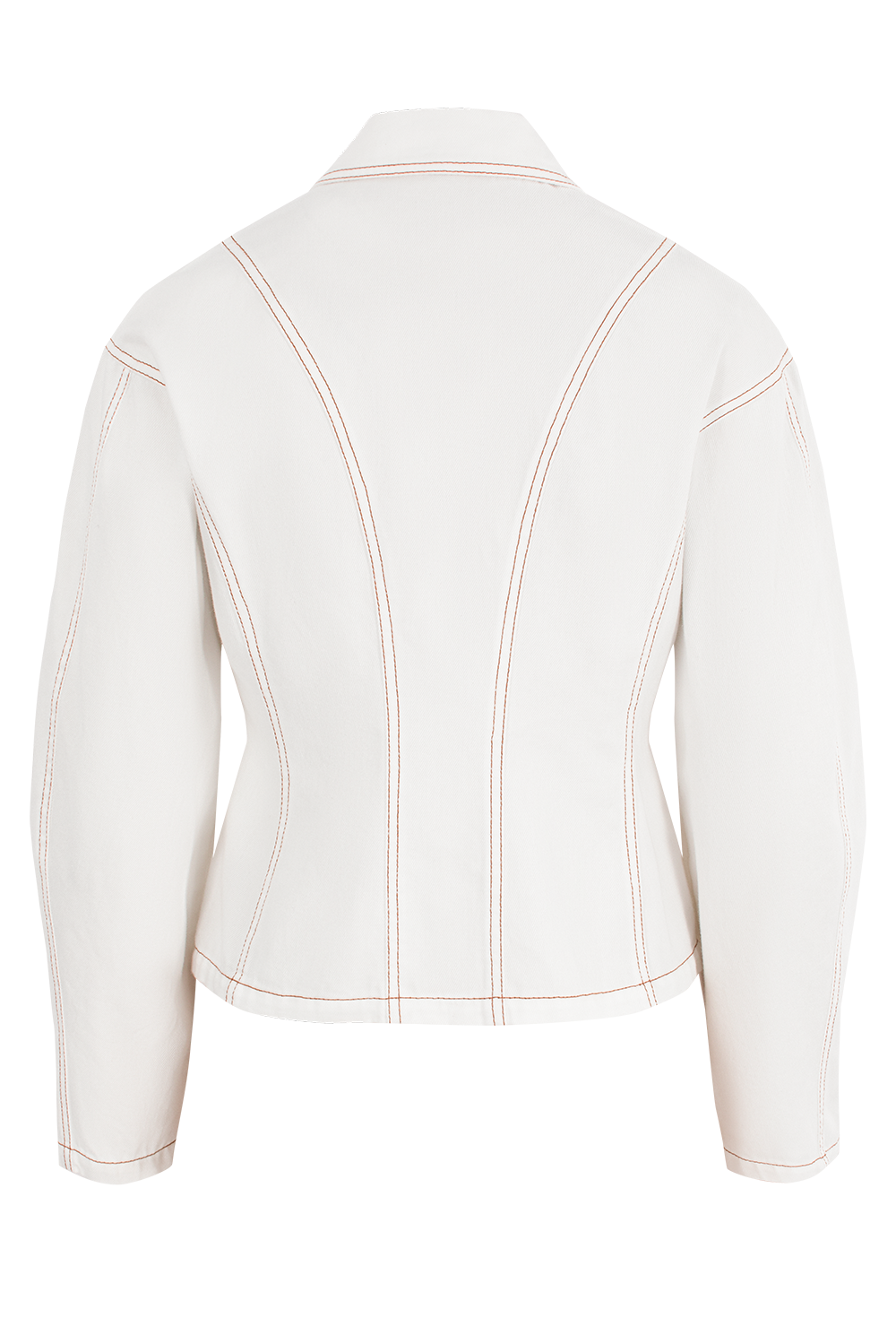 MARYLING Premium Cotton Coat with Statement Metal Zipper