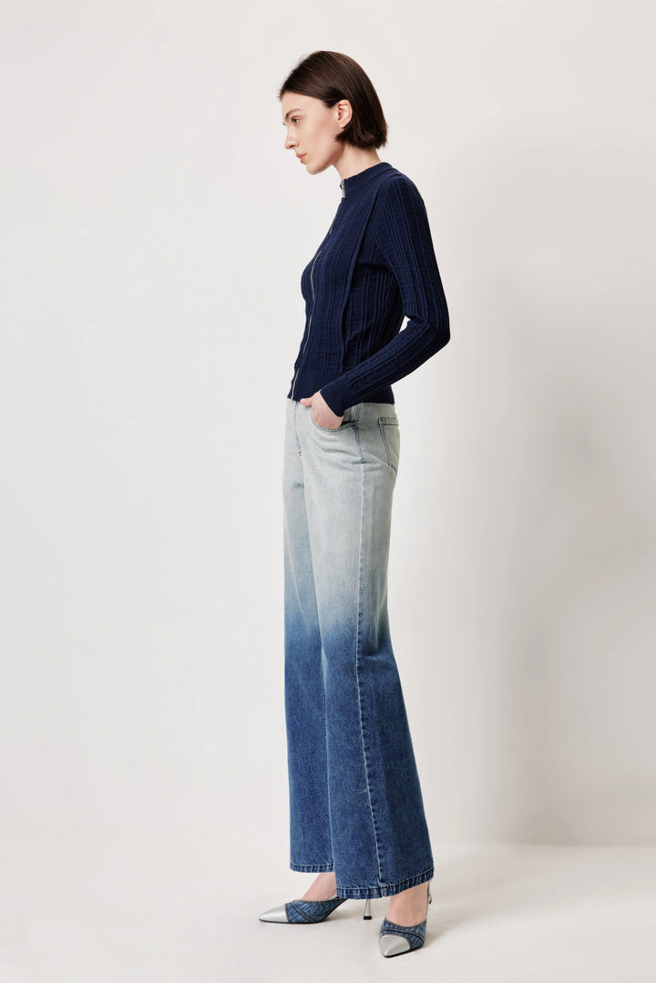 MARYLING Vintage Washed Gradient Jeans