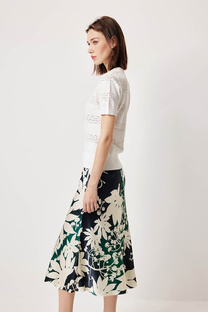 MARYLING Pure White Cloud-Knit Shirts