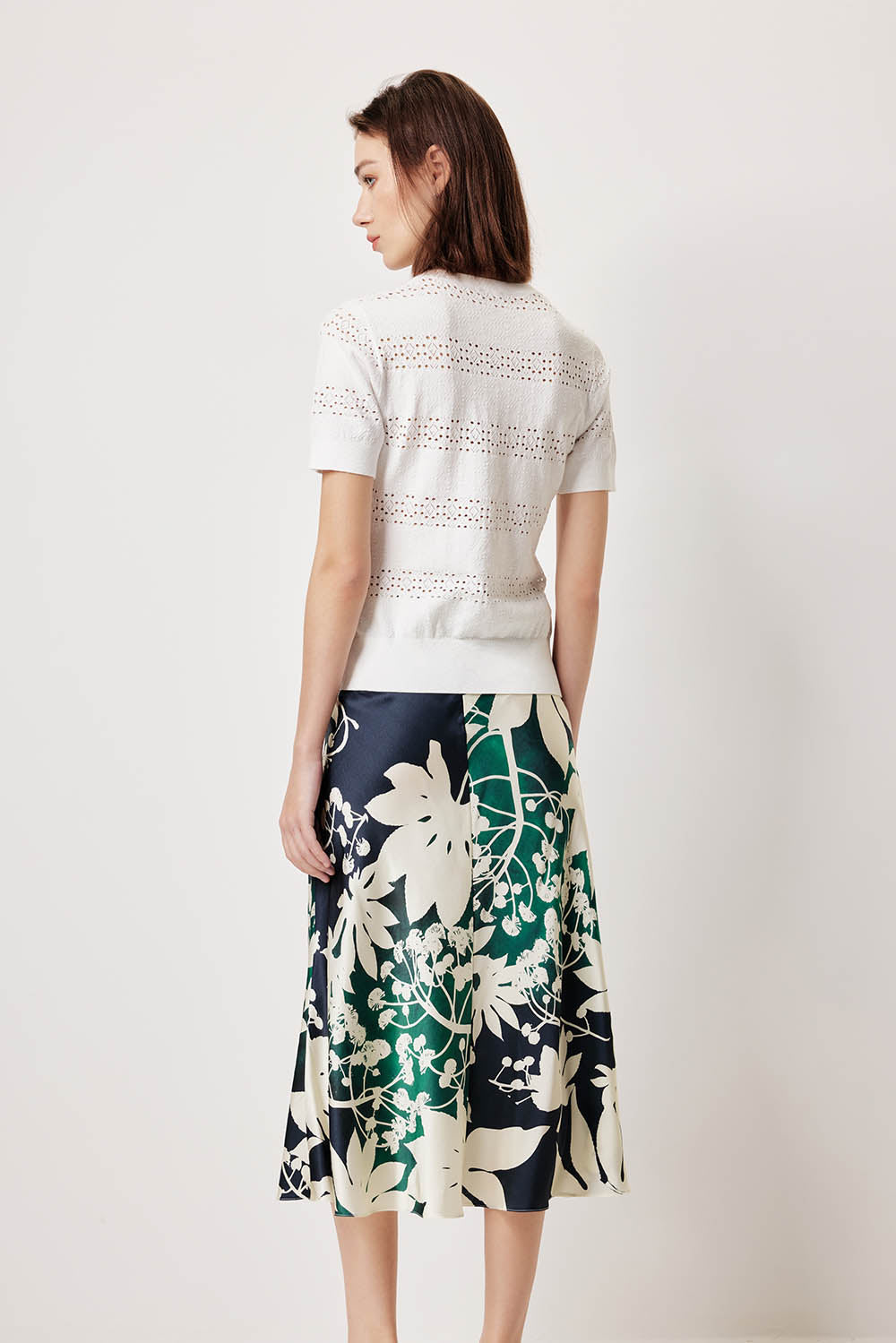 MARYLING Pure White Cloud-Knit Shirts