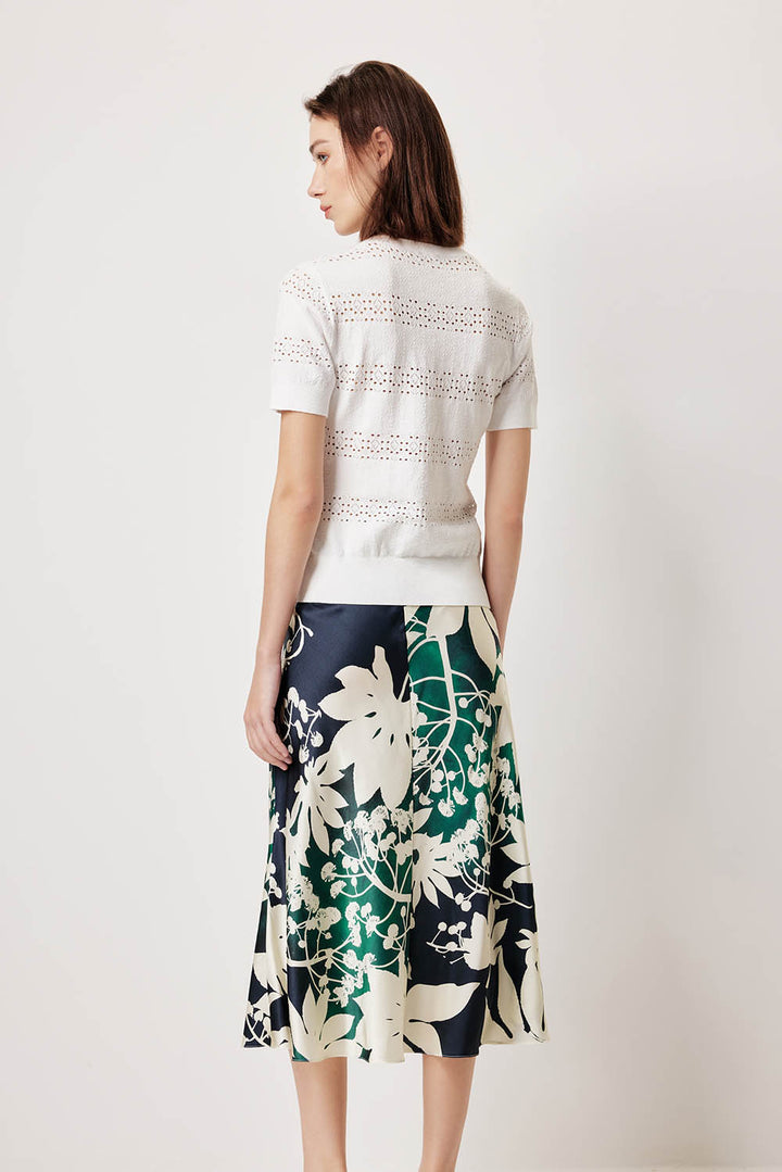 MARYLING Pure White Cloud-Knit Shirts