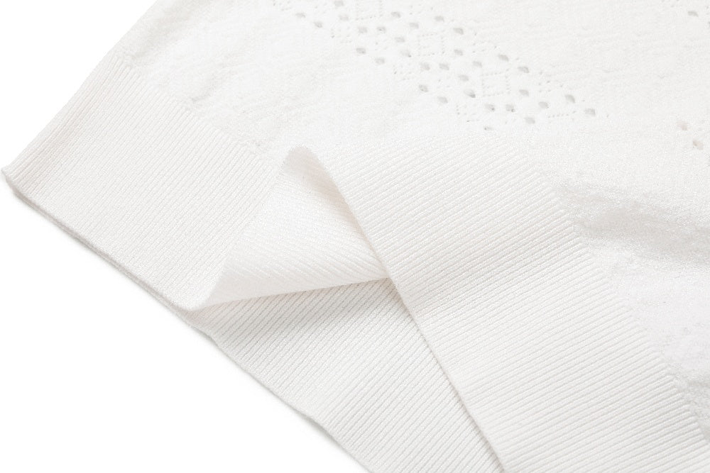 MARYLING Pure White Cloud-Knit Shirts