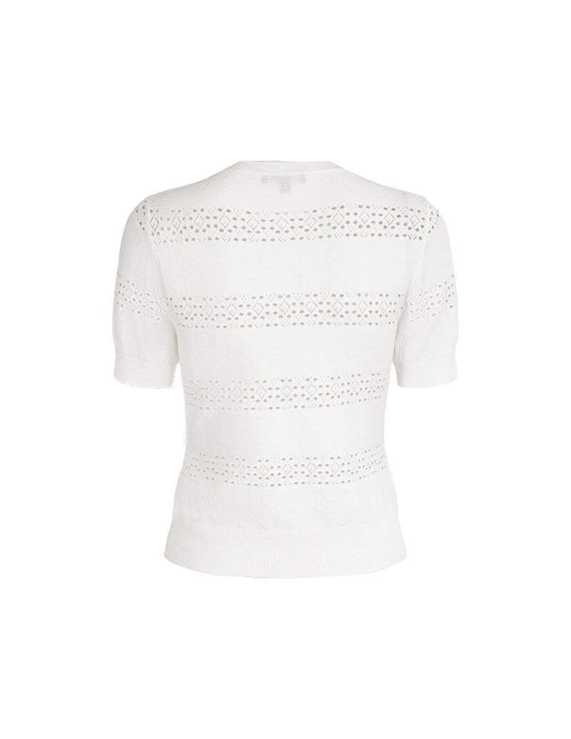 MARYLING Pure White Cloud-Knit Shirts