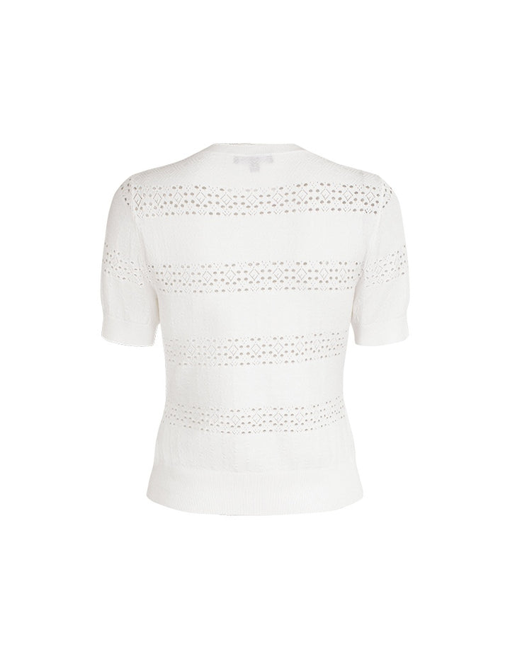 MARYLING Pure White Cloud-Knit Shirts