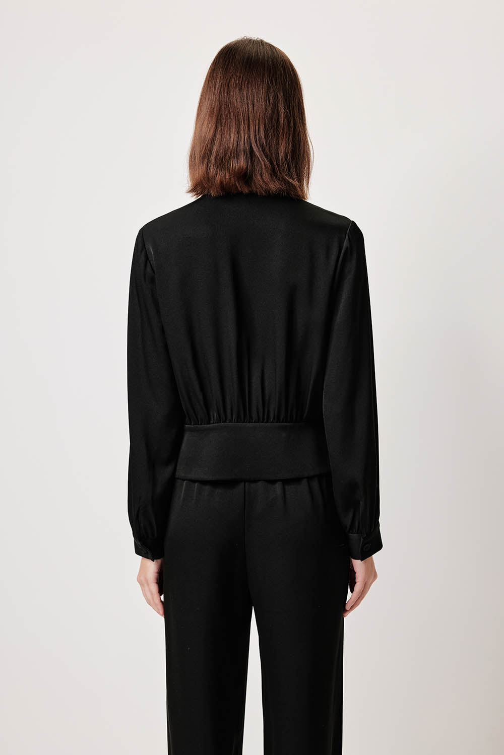 MARYLING Precision-Tailored Waist-Defined Blouses