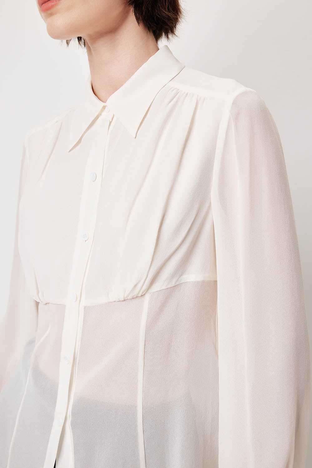 MARYLING Luminous Silk Relaxed Tops