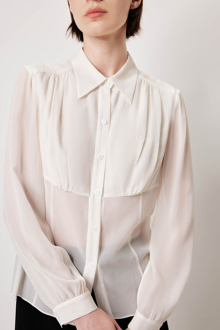MARYLING Luminous Silk Relaxed Tops