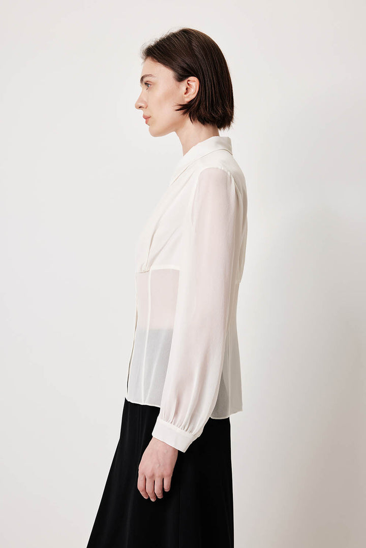 MARYLING Luminous Silk Relaxed Tops