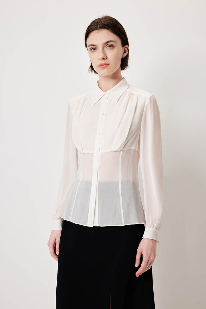MARYLING Luminous Silk Relaxed Tops