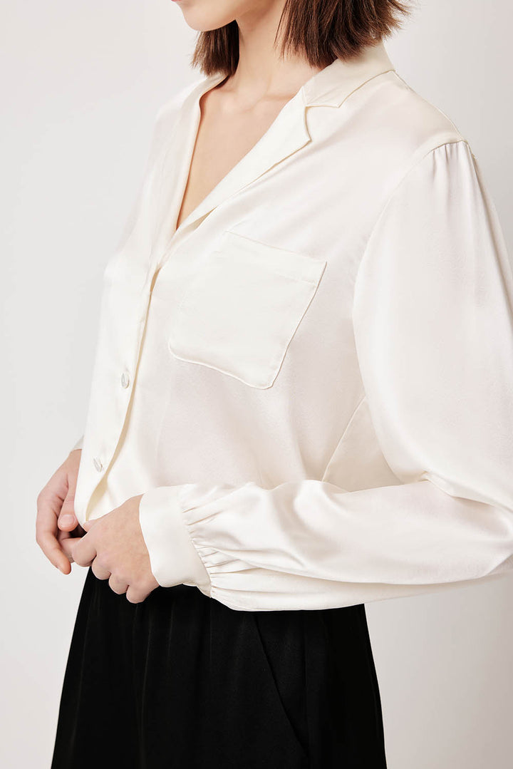 MARYLING Effortless Ivory Relaxed Blouses