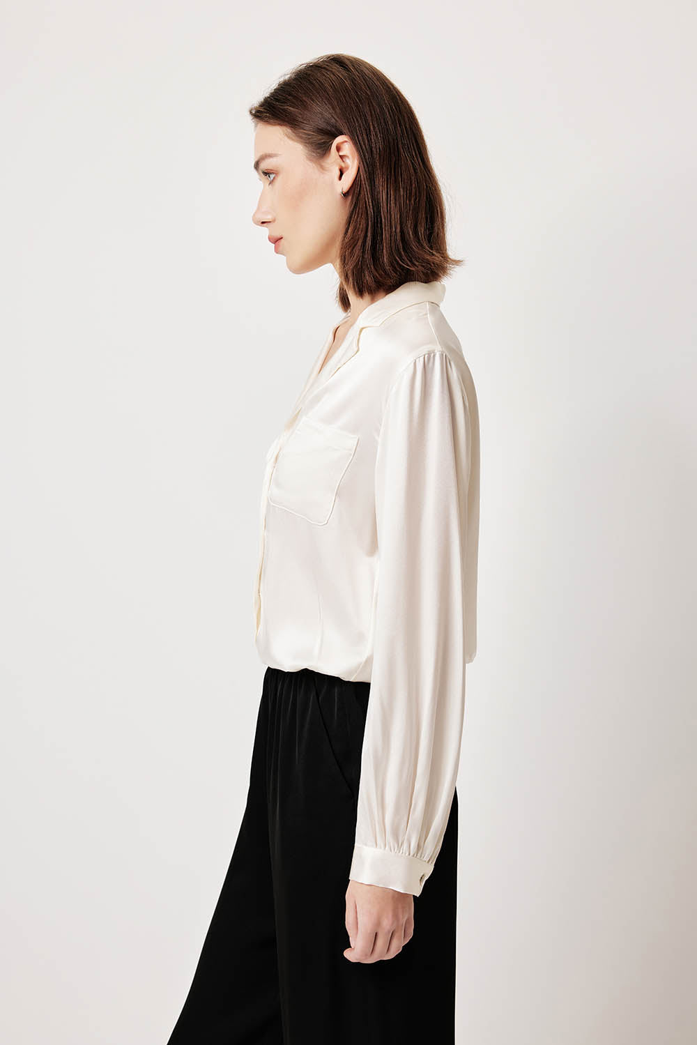 MARYLING Effortless Ivory Relaxed Blouses