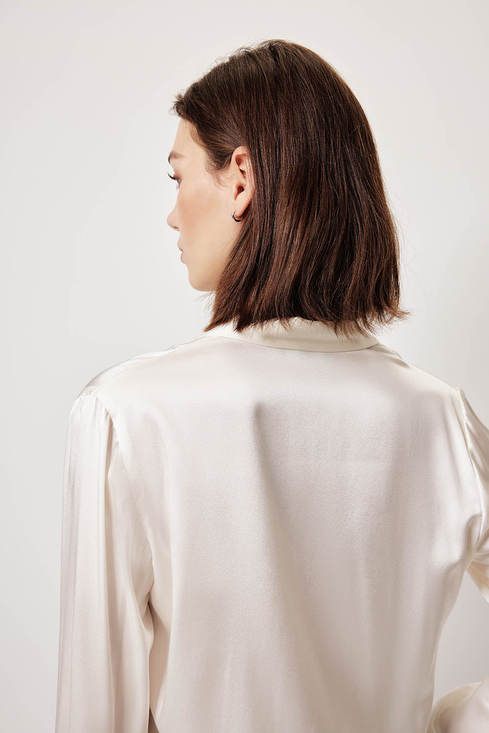 MARYLING Effortless Ivory Relaxed Blouses