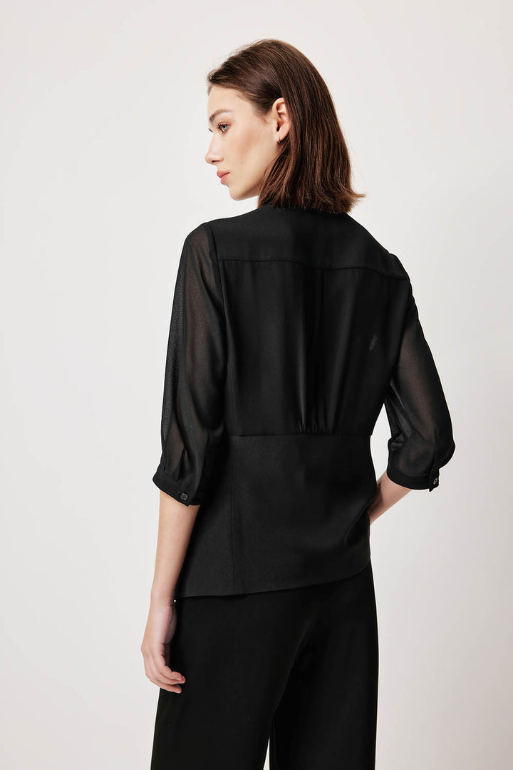MARYLING Sculpted High-Waisted Tailored Trousers