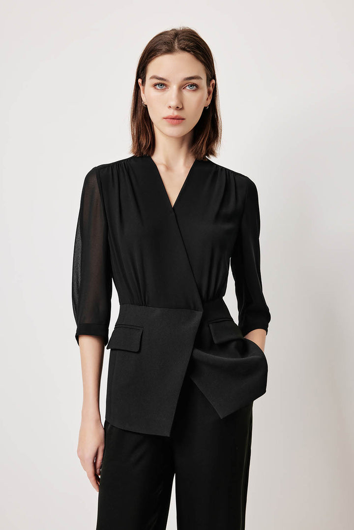 MARYLING Sculpted High-Waisted Tailored Trousers