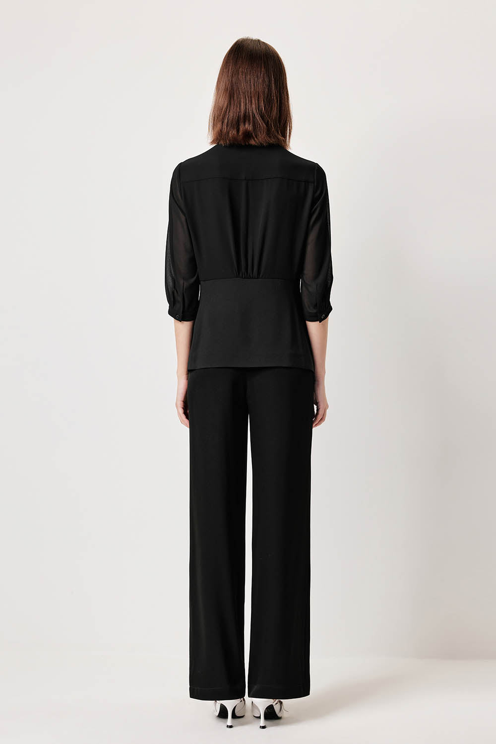 MARYLING Sculpted High-Waisted Tailored Trousers