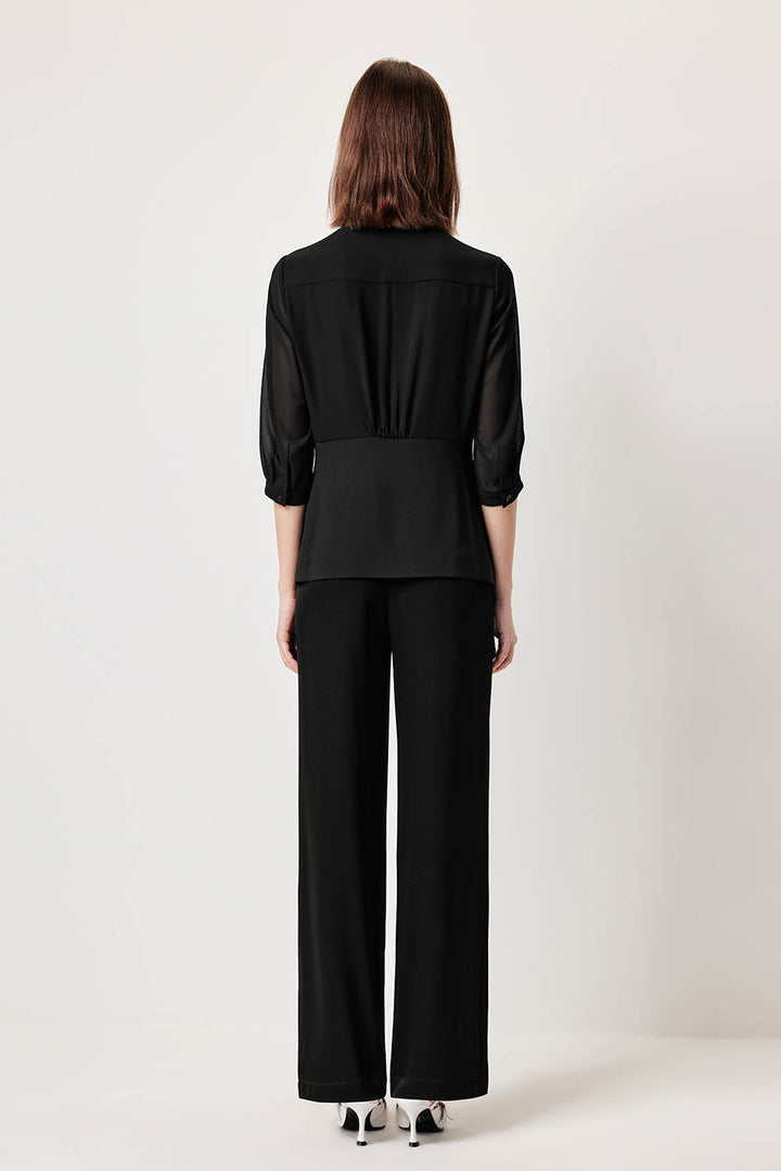 MARYLING Sculpted High-Waisted Tailored Trousers
