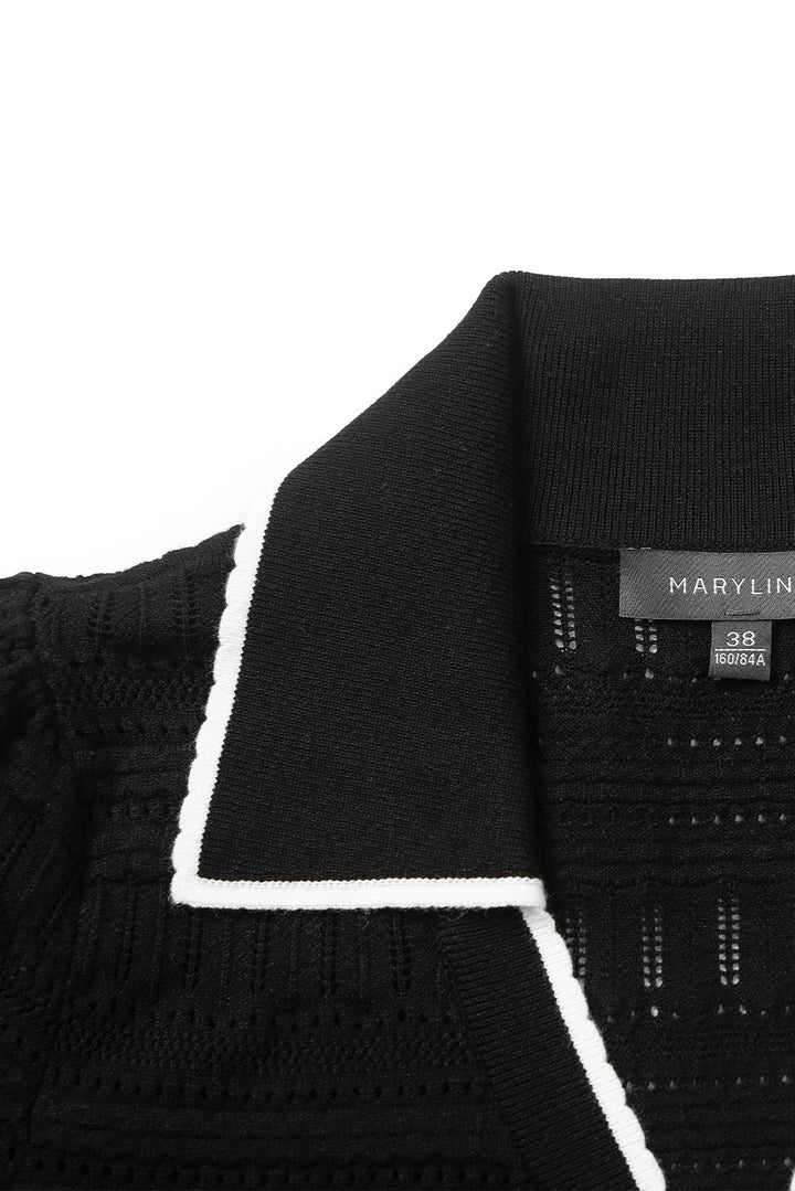 MARYLING Asymmetric Pleated Knit Dresses