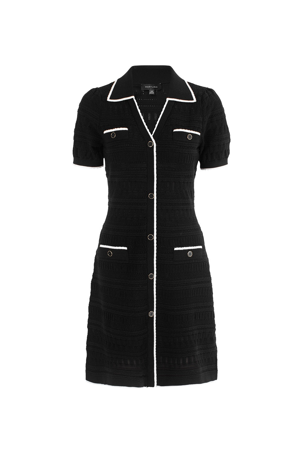 MARYLING Asymmetric Pleated Knit Dresses