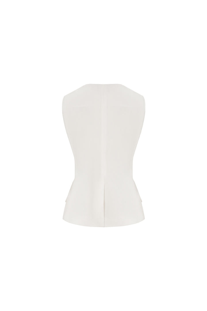 MARYLING White Tailored Fit Lace-Trim Shirts