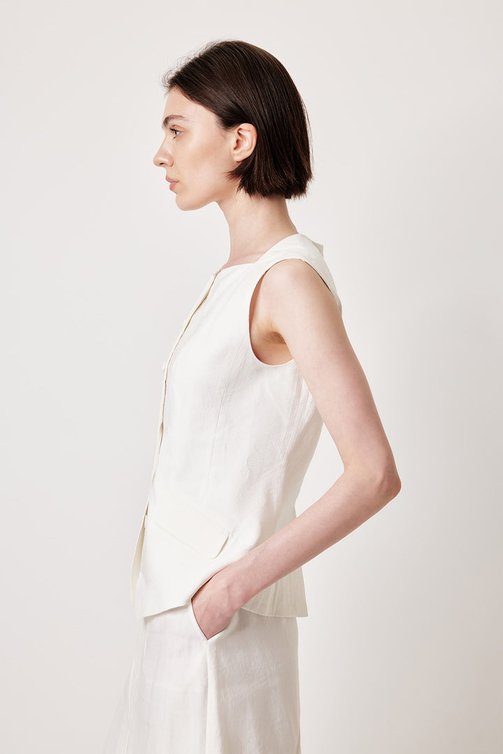 MARYLING White Tailored Fit Lace-Trim Shirts