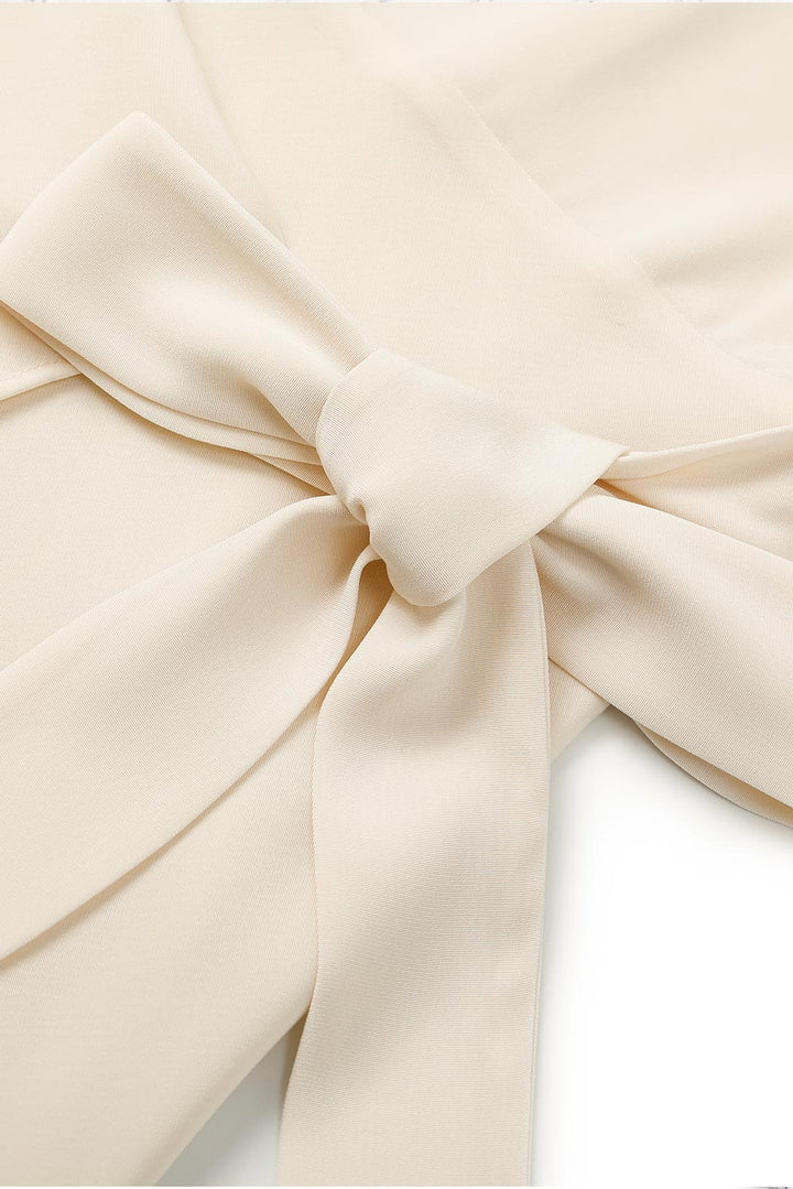 MARYLING Cream White Tailored Midi Dresses