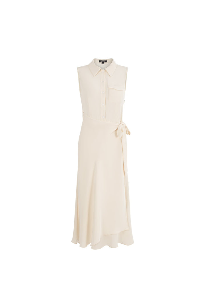 MARYLING Cream White Tailored Midi Dresses