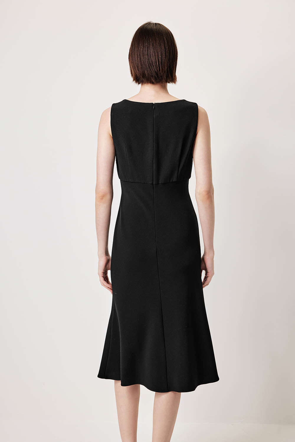 MARYLING Sculpted Minimalist Crepe Dresses