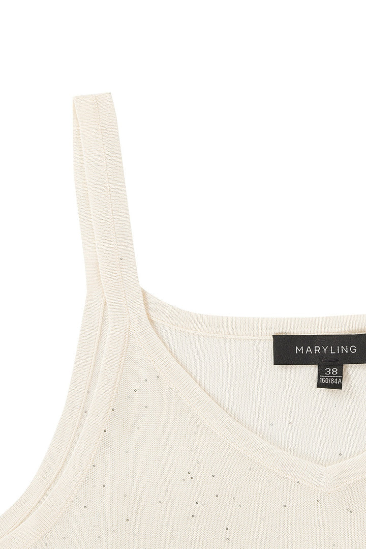 MARYLING Sculpted Double-Breasted A-Line Knit Vests