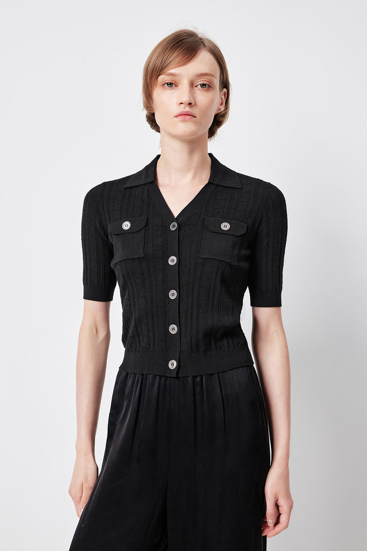 MARYLING Cropped Tailored-Fit Knit Cardigans