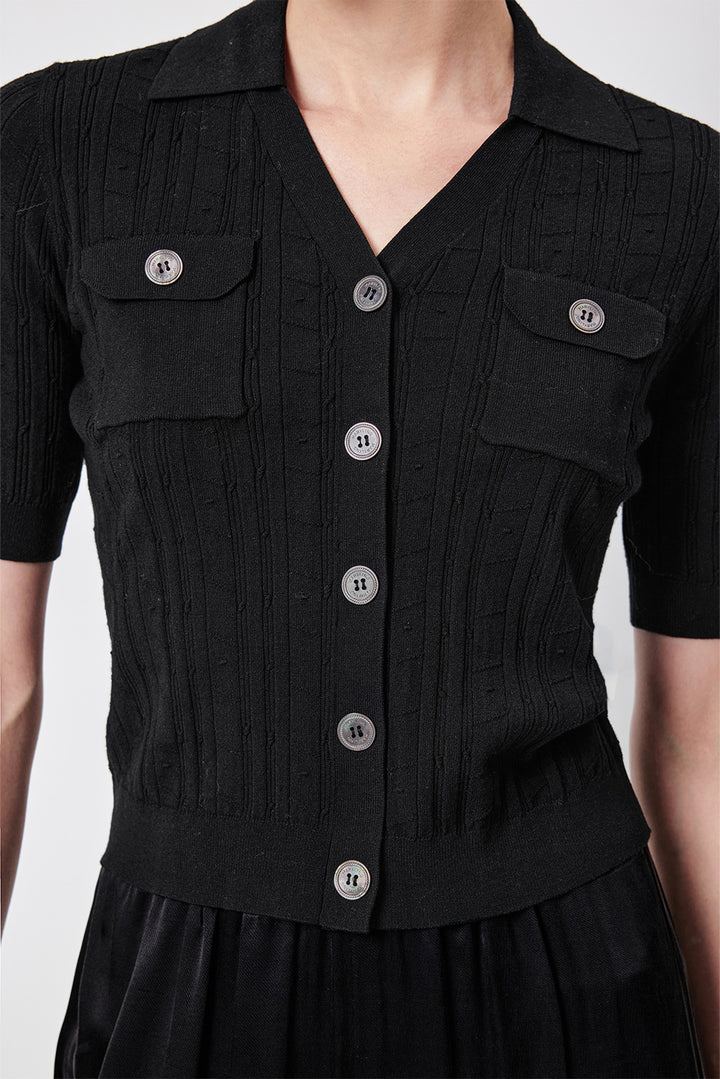 MARYLING Cropped Tailored-Fit Knit Cardigans
