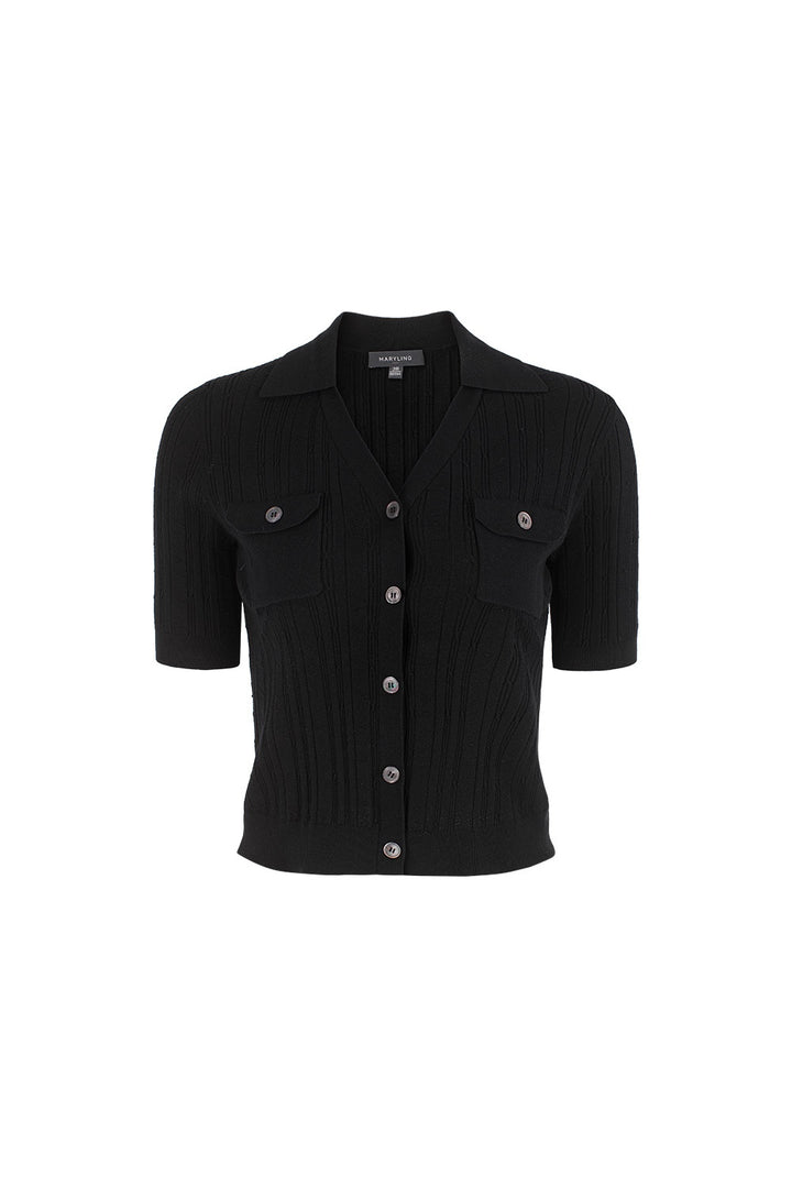 MARYLING Cropped Tailored-Fit Knit Cardigans