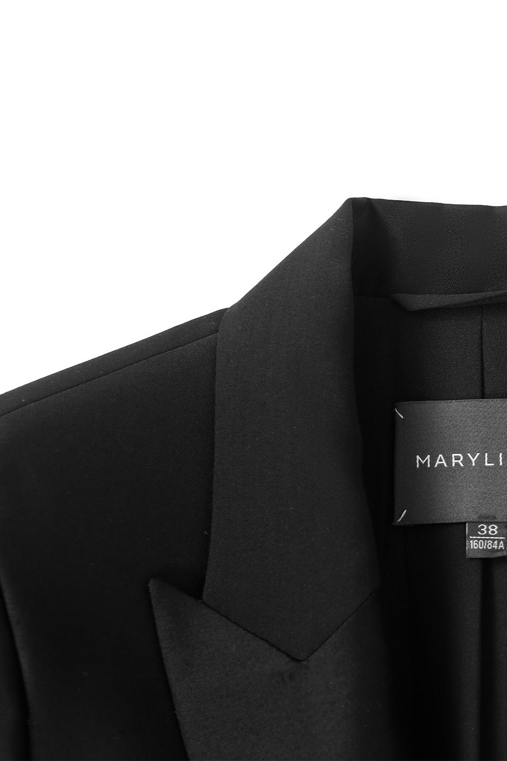 MARYLING Cropped Sculpted-Shoulder Wool-Silk Blend Jackets