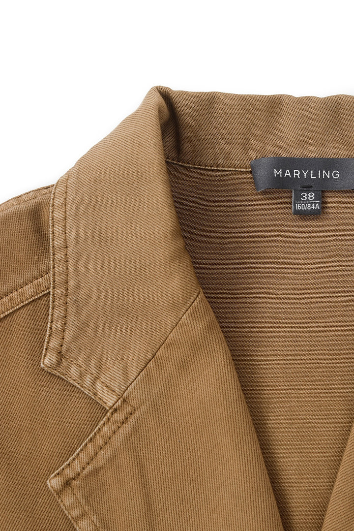 MARYLING Nomad Yellow Washed Denim Jackets