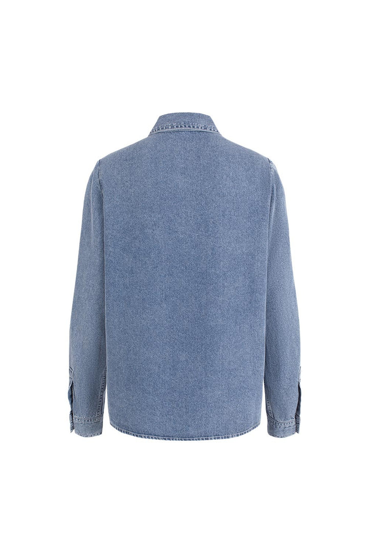 MARYLING Denim Blue Artisanal Washed Jackets