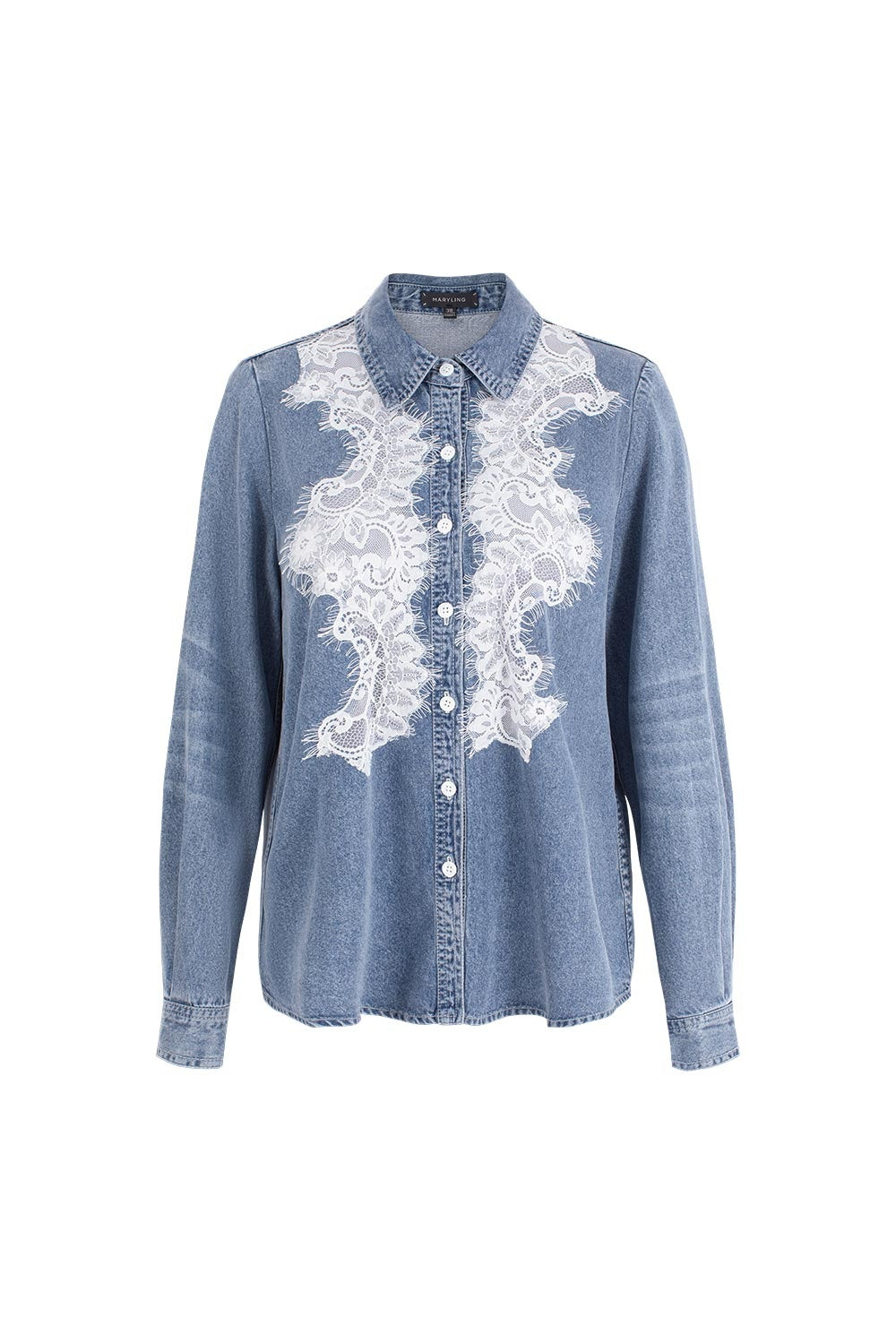 MARYLING Denim Blue Artisanal Washed Jackets