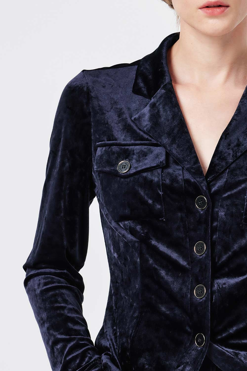 MARYLING Midnight Sculpted Contour Blouses