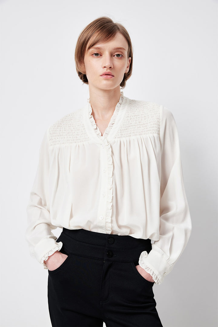 MARYLING Sculpted Silhouette Woven Blouses
