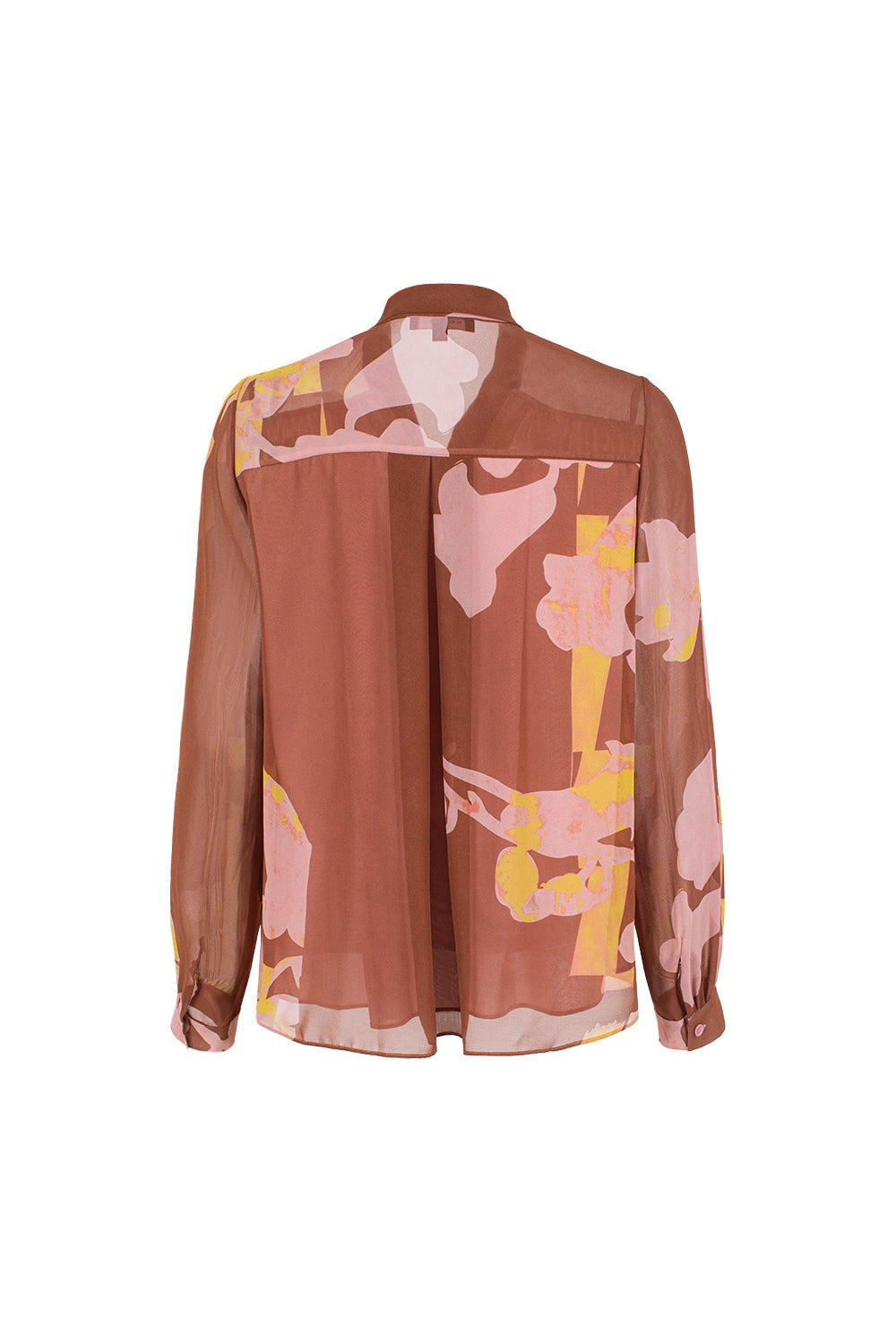 MARYLING Belled Floral Pleated Blouses