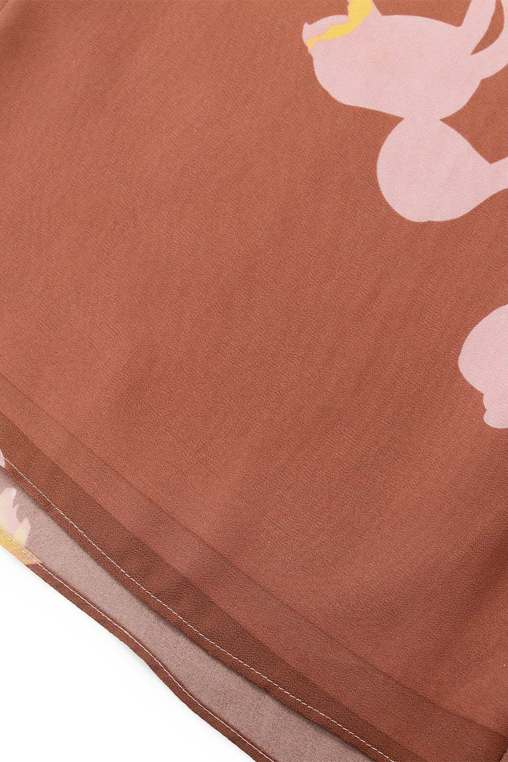 MARYLING Belled Floral Pleated Blouses