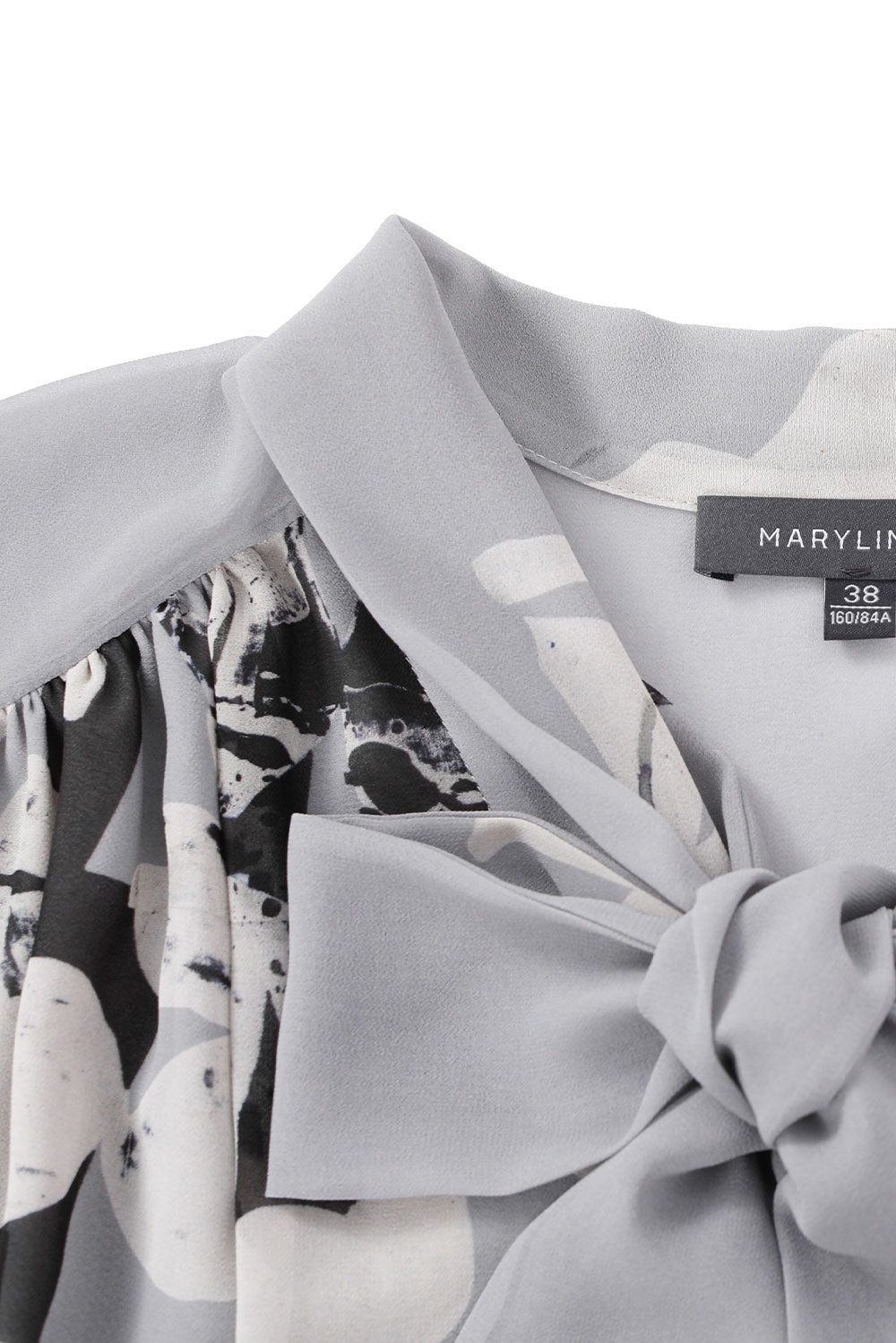 MARYLING Belled Floral Pleated Blouses