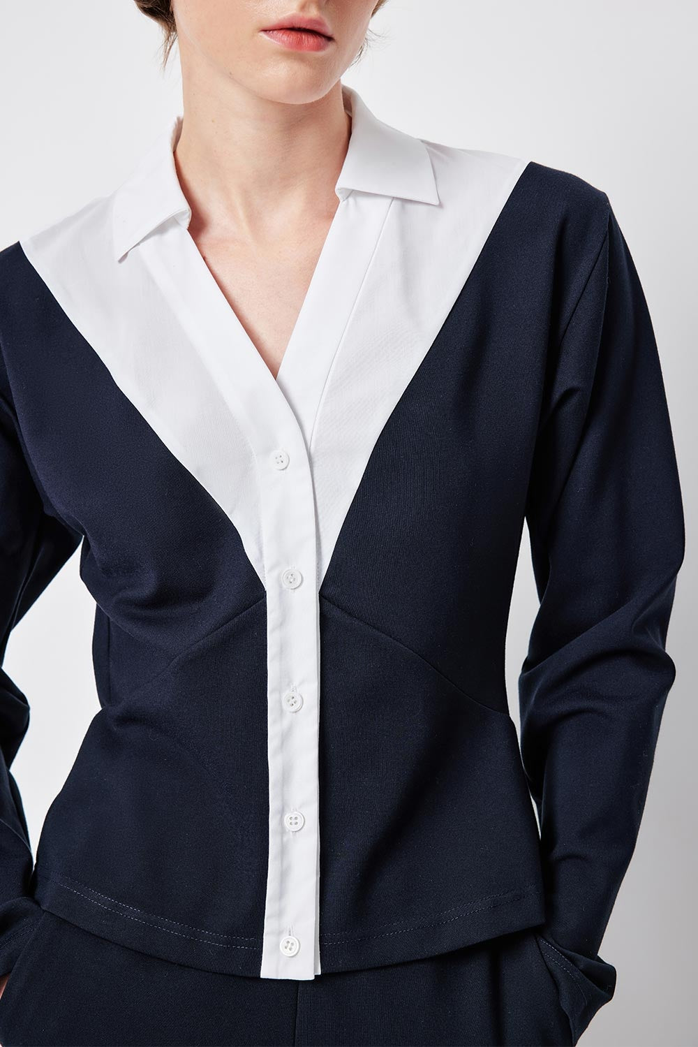 MARYLING Tailored Cropped Contour T-shirts