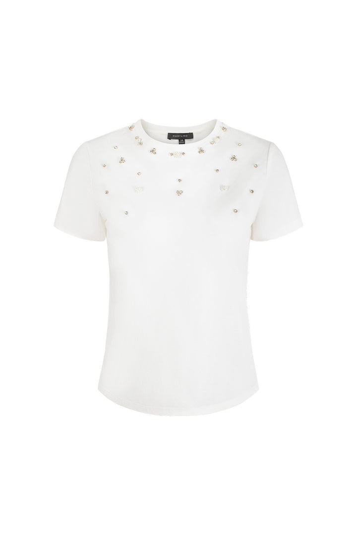 MARYLING Cropped Camp-Collar Blouses