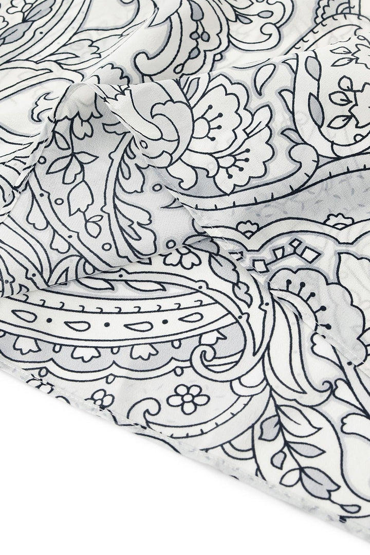 MARYLING Breezy Paisley-Print Relaxed Blouses