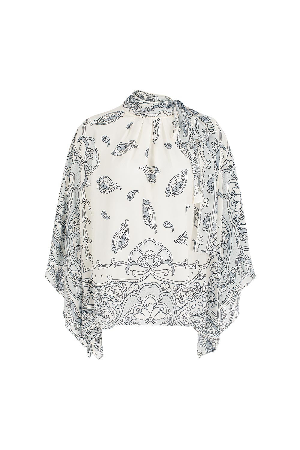 MARYLING Breezy Paisley-Print Relaxed Blouses