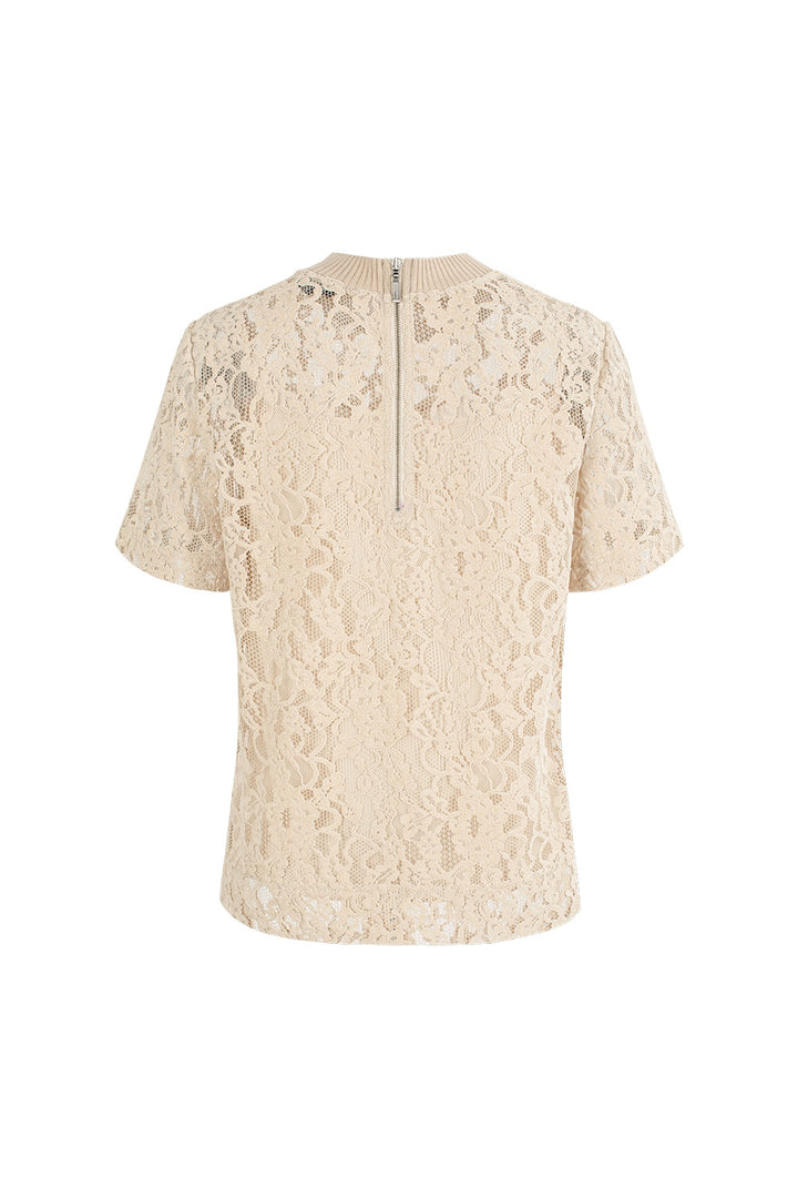 MARYLING Cream Relaxed Blouses