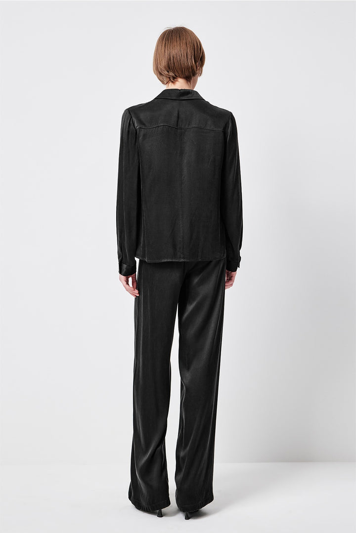 MARYLING Wide-Leg with Draped Silhouette Trousers