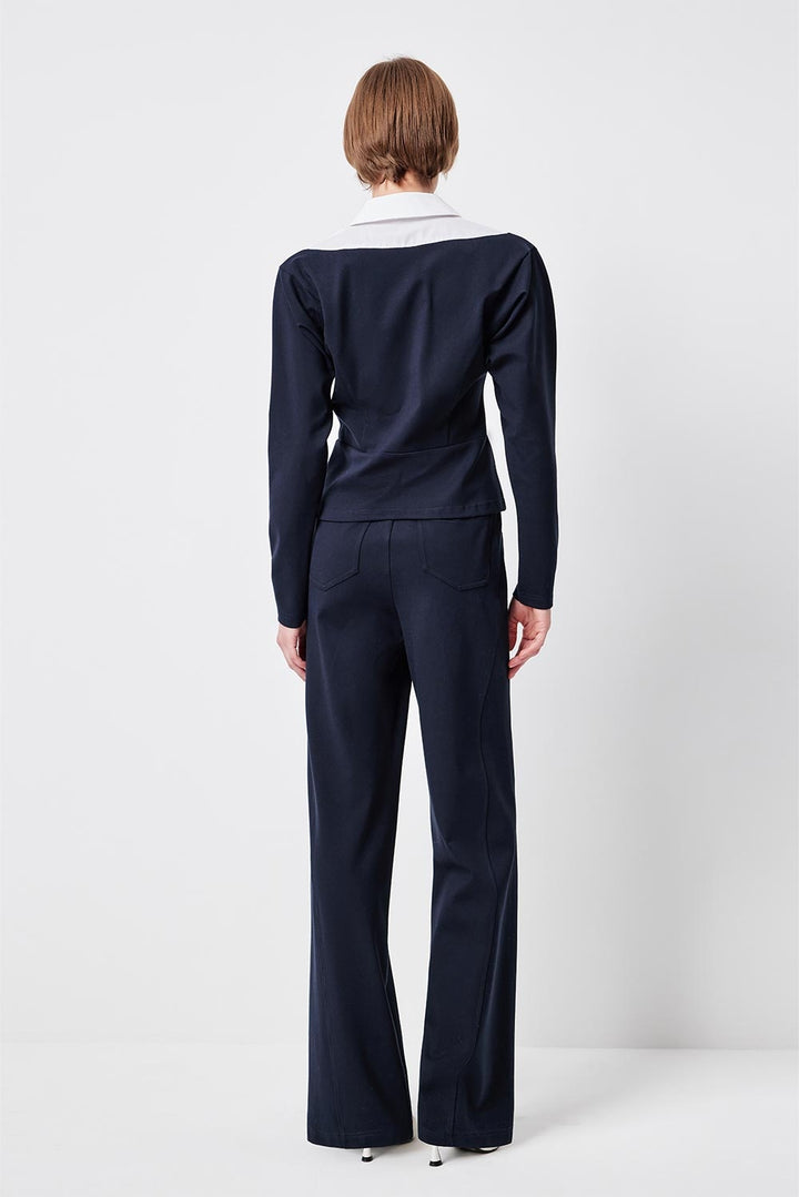 MARYLING Sculpted High-Rise Tailored Trousers
