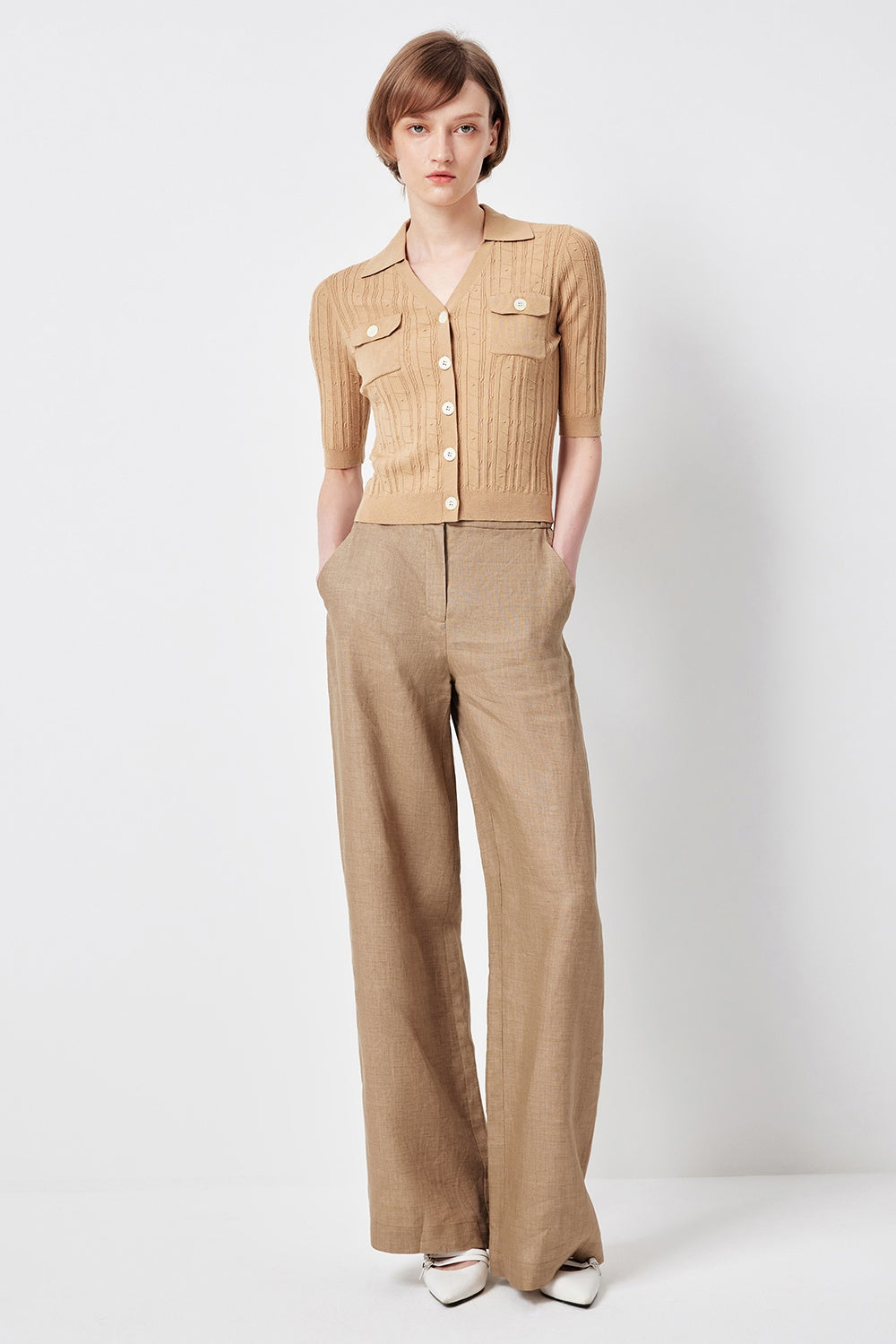 MARYLING Nomad Yellow Relaxed-fit Trousers